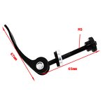 Bicycle Quick Release Manufacturer - M5X65mm Extended Black Alloy Bike Pipe Clamp Locking Screws Cam Lever Machine Parts