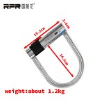 Motorcycle U Lock Manufacturer - RPR High Security Heavy Duty Keys Open Waterproof Rustproof Bike with Keys
