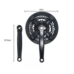 Bicycle Chain Wheel Manufacturer - Hot Selling Mountain Bike Tooth Disc Variable Speed 24T34T42T Crank Set