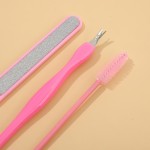 Silicone Scrub Set Supplier - 4 Sets Manicure Pedicure Kit