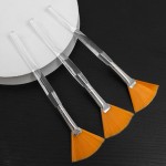 Fan Brush Supplier - Esthetician Cleaning Silver White