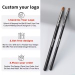 Professional Makeup Brush Supplier - EMF Black Wood Handle Custom