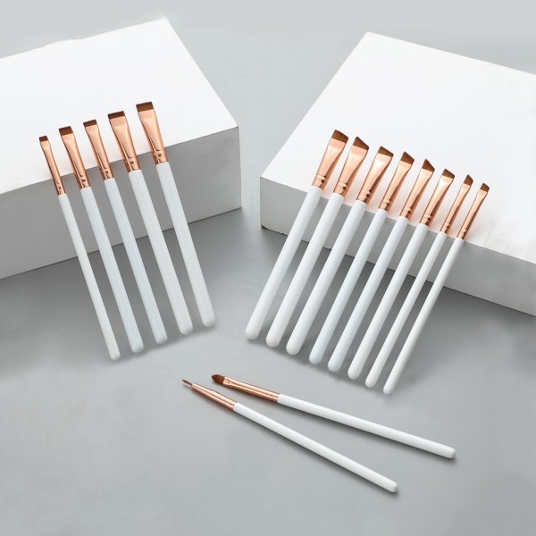 Luxury Makeup Brush Manufacturer - Pearl White Gold Custom