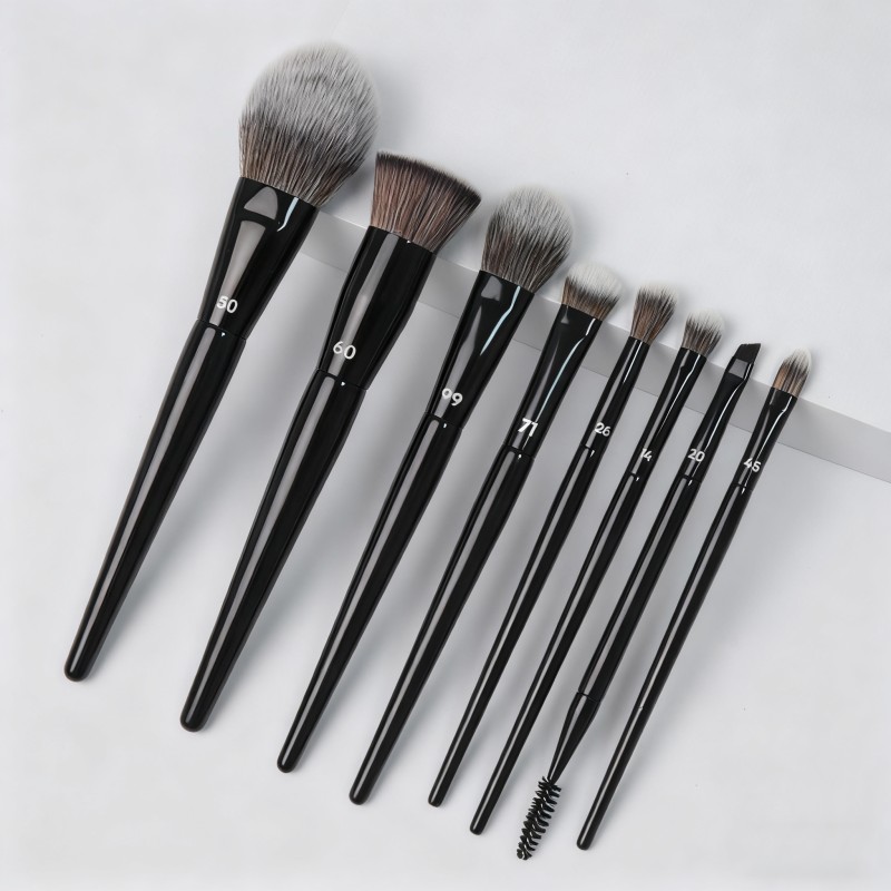 Makeup Brush Set Factory - 8pcs Soft Synthetic Cruelty Free