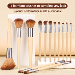 Bamboo Makeup Brush Factory - New Arrival Custom Logo 13pcs