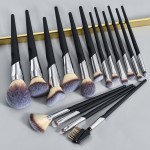 Vegan Makeup Brush Manufacturer - 16pcs Thumbprint Handle Custom