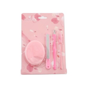 Silicone Scrub Set Supplier - 4 Sets Manicure Pedicure Kit
