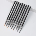 Eyeliner Brushes Manufacturer - EMF 9pcs Professional Precise