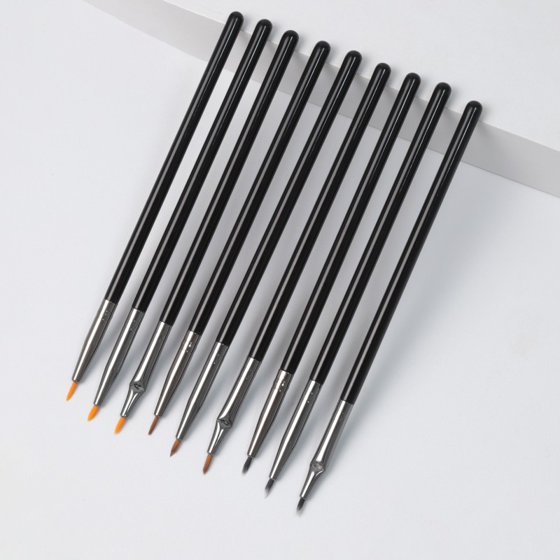 Eyeliner Brushes Manufacturer - EMF 9pcs Professional Precise