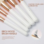 Luxury Makeup Brush Supplier - EMF 18pcs Rose Gold Bucket