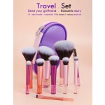 Portable Makeup Brush Factory - 10pcs Mini ABS Travel