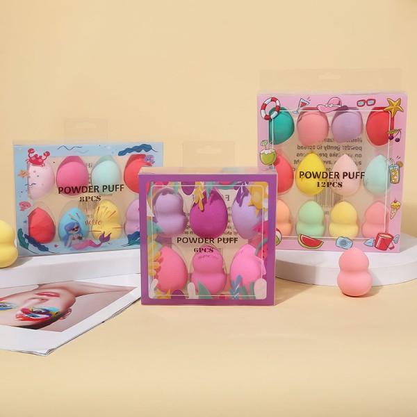 Makeup Sponge Supplier - 6/8/12pcs Dry Wet Air Cushion