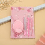 Silicone Scrub Set Supplier - 4 Sets Manicure Pedicure Kit