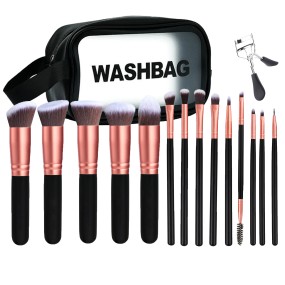 Makeup Brush Set Supplier - Hot Selling 14pcs Rose Gold