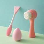 硅胶面膜刷套装供应商-双头化妆蛋