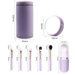 Portable Makeup Brush Manufacturer - 6 in 1 With Mirror