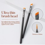 Professional Eyeliner Brush Supplier - EMF 8pcs Ultra-Thin Flat