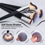Vegan Makeup Brush Manufacturer - 16pcs Thumbprint Handle Custom