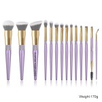 Makeup Brush Set Manufacturer - Custom Logo 12pcs Pink Rhinestone