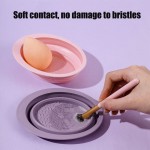 Brush Cleaning Tool Supplier - 3-piece Silicone Folding Set