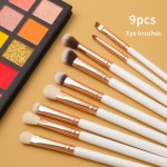 Makeup Brush Set Factory - EMF 12pcs White Rose Gold
