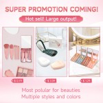 Travel Makeup Brush Supplier - 5pcs Shell Mirror Box
