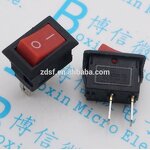 Rocker Switch - Manufacturer 10x15 Red Head Two Feet KCD1-11 250VAC 3A