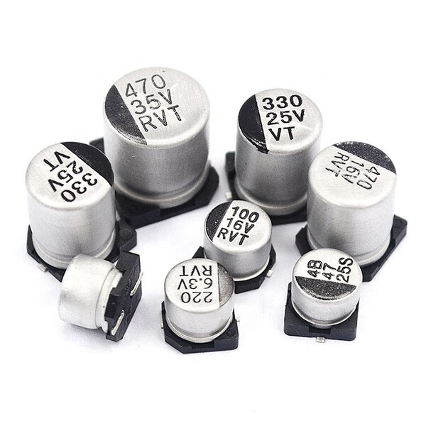 SMD Capacitor - Manufacturer Aluminum Electrolytic 16V-50V 47UF-470UF