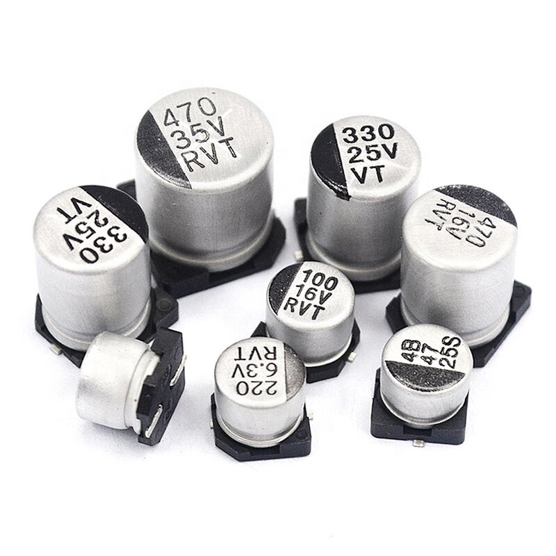 SMD Capacitor - Manufacturer Aluminum Electrolytic 16V-50V 47UF-470UF