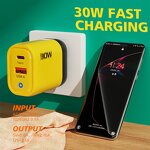 Wall Charger - Manufacturer 12w/30w USB C Dual Port QC3.0 Fast Charging