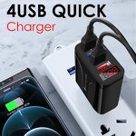 Wall Charger - Manufacturer 4 Ports USB LED Power Digital Display 5V 3.1A