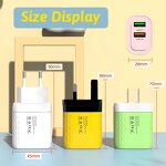 Wall Charger - Manufacturer Dual Ports 2 USB US EU UK 12W 5V 2.4A Travel