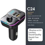 FM Transmitter - Manufacturer C24 Stereo Bass Type C MP3 Player Fast Charging