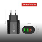 Wall Charger - Manufacturer 4Ports 3usb PD Charge Travel Super Fast Charging