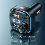 Car Charger - Manufacturer 3 Ports Dual USB FM Transmitter Wireless Stereo MP3 Player