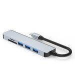 USB-C Hub - Manufacturer 6-in-1 Multiport Type C to USB 3.0 4K Docking Station