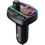 Car Charger - Manufacturer 5V 3A Type C Multifunction BT FM Transmitter