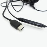 Earphone - Manufacturer Type C In Ear Black Headset for Samsung S20 S24ultra