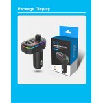 FM Transmitter - Manufacturer BT 5.0 3 Ports PD Type-C USB 3.1A Fast Charging