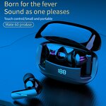 Earbuds - Manufacturer Mate60 BT Digital Display Stereo HIFI TWS Wireless