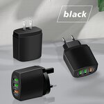 Wall Charger - Manufacturer 3usb Quick Charge 5V 2.4A 3 Ports Travel EU US UK