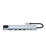 Docking Station - Manufacturer 8-in-1 24V Multiport 4K HD Ethernet TF SD USB 3.0