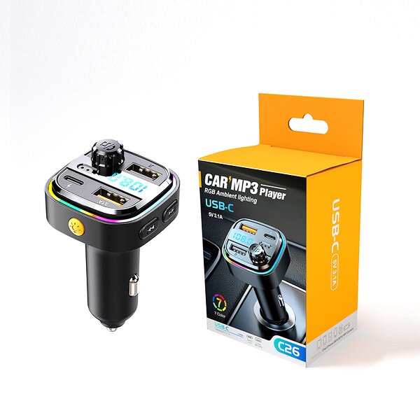 Car Charger - Manufacturer 3 Ports Dual USB FM Transmitter Wireless Stereo MP3 Player