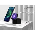 Wireless Charger - Manufacturer Dazzle Triple Magnetic 3-in-1 Foldable Portable 15W