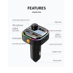 Car Charger - Manufacturer 3 Ports Dual USB FM Transmitter Wireless Stereo MP3 Player