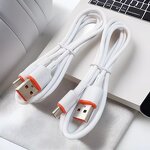 Cable - Manufacturer Orange USB Type c Flat Micro USB Fast Charging for Samsung