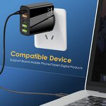 Wall Charger - Manufacturer 5 Port USB C Fast Charging PD QC3.0 for iPhone/Samsung