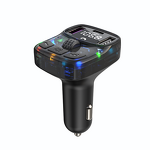 FM Transmitter - Manufacturer C56 BT 5.3 PD Type C Dual USB Colorful Ambient Light