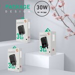 Wall Charger - Manufacturer 3 Port 30W Quick Charger QC3.0 PD 2USB 1Type C