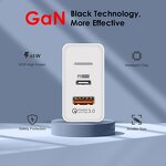 Wall Charger - Manufacturer 20W/48w/65w AU US UK Plug USB&USB-C QC3.0